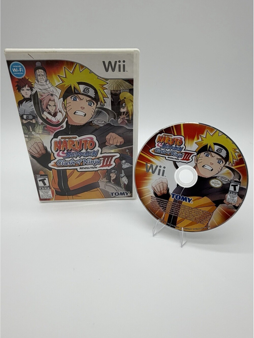 Naruto: Clash of Ninja Revolution (Nintendo Wii, 2007) Tested Works